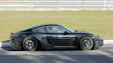 Electric Porsche Cayman side