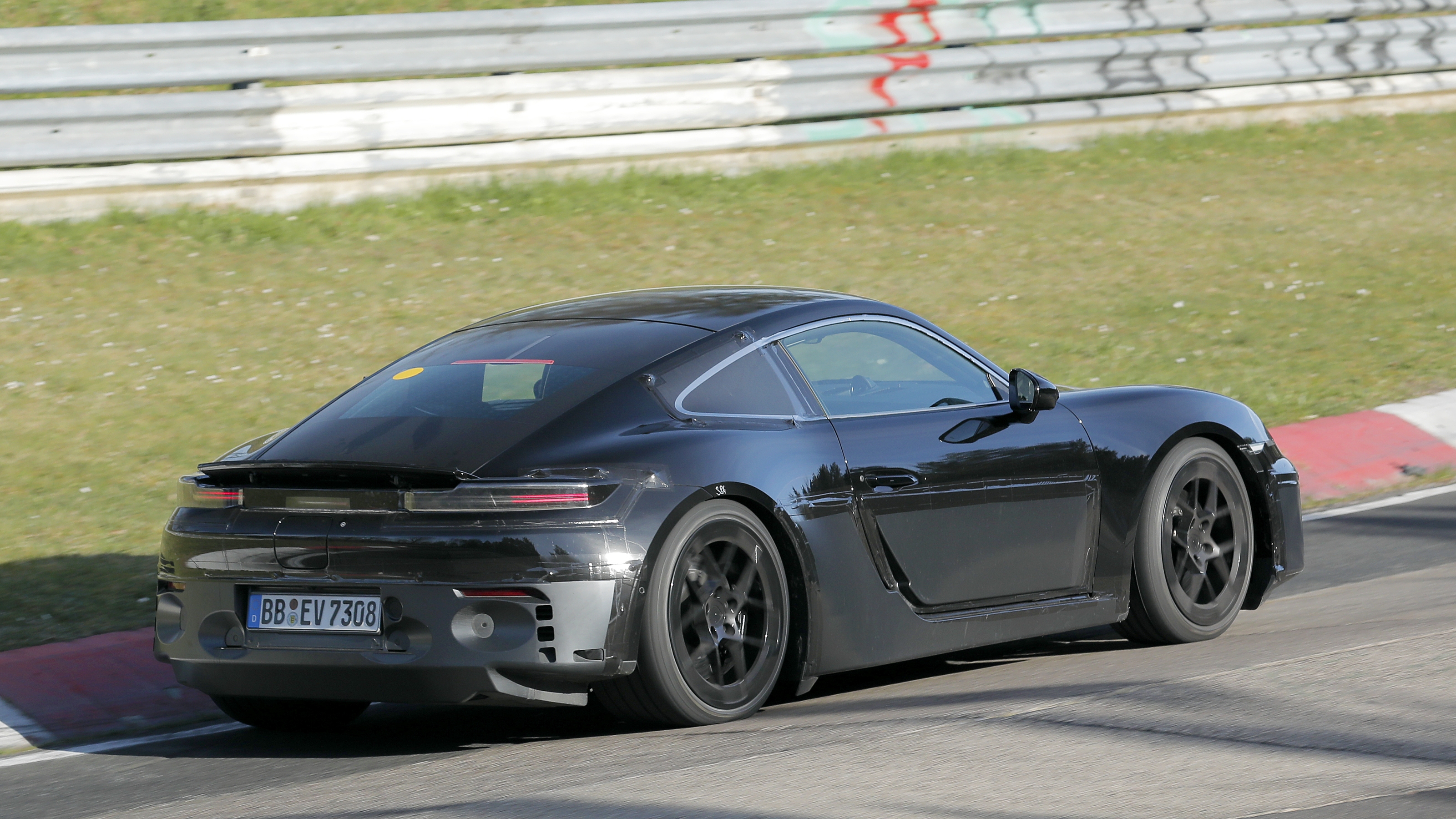 Electric Porsche Cayman rear
