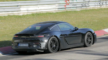 Electric Porsche Cayman rear