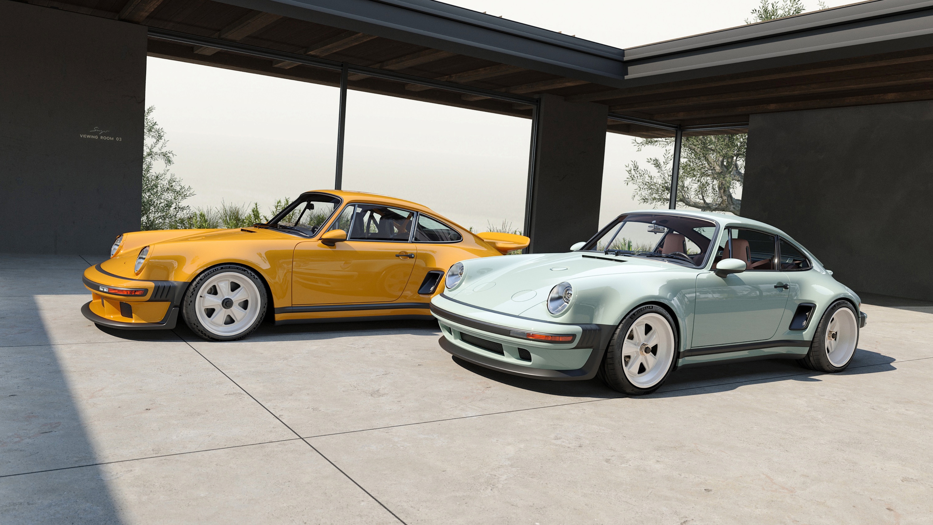 Porsche 911 Carrera Coupe reimagined by Singer – front