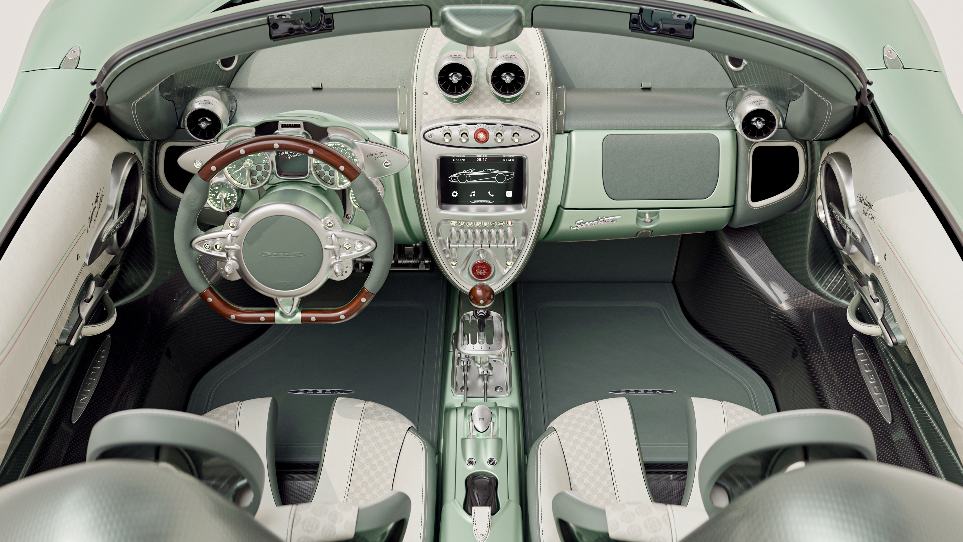 Pagani Huayra Codalunga Speedster interior