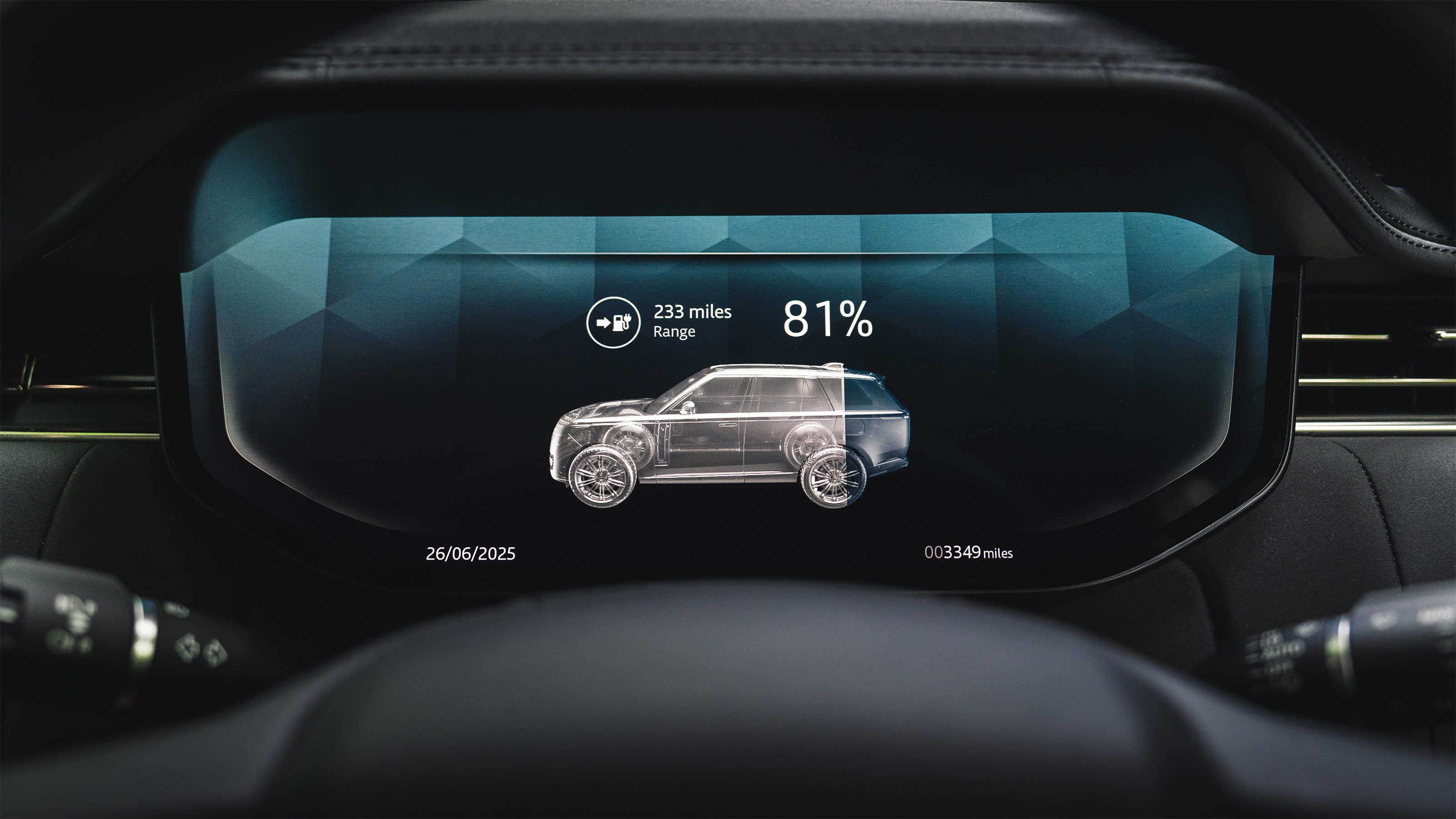 Range Rover Electric – dashboard