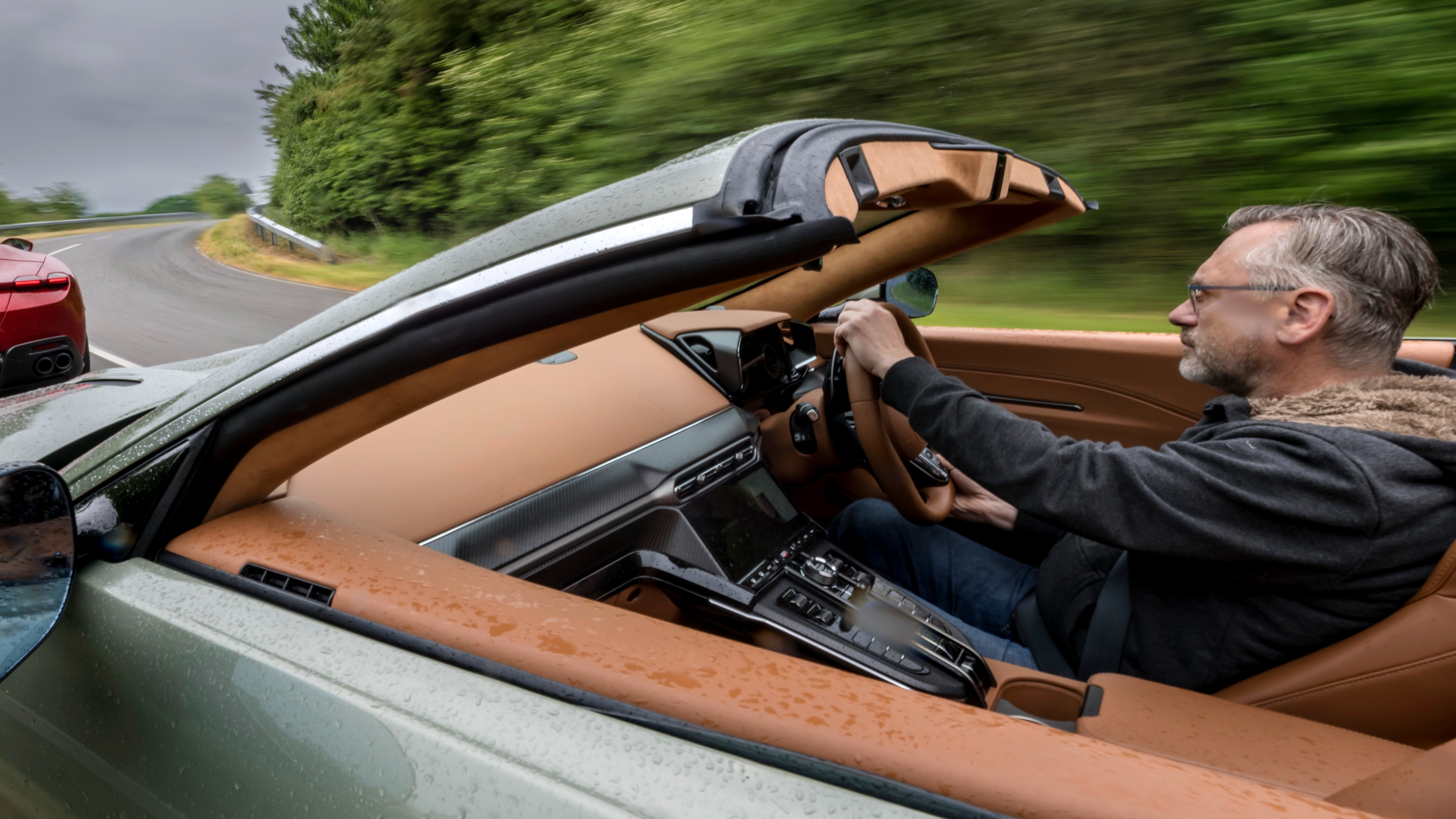 Aston Martin Vantage Roadster driving
