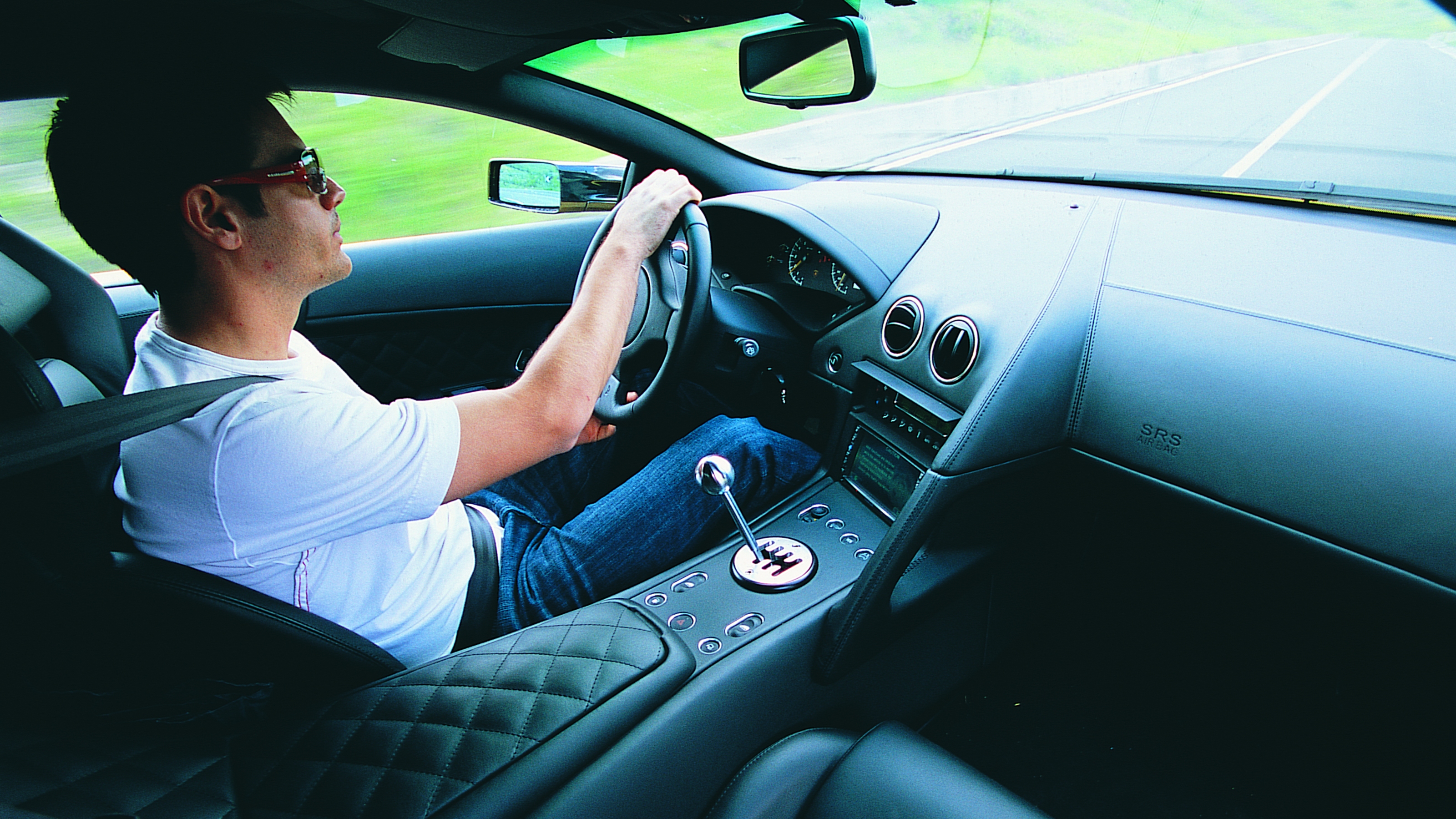 Lamborghini Murciélago interior driving