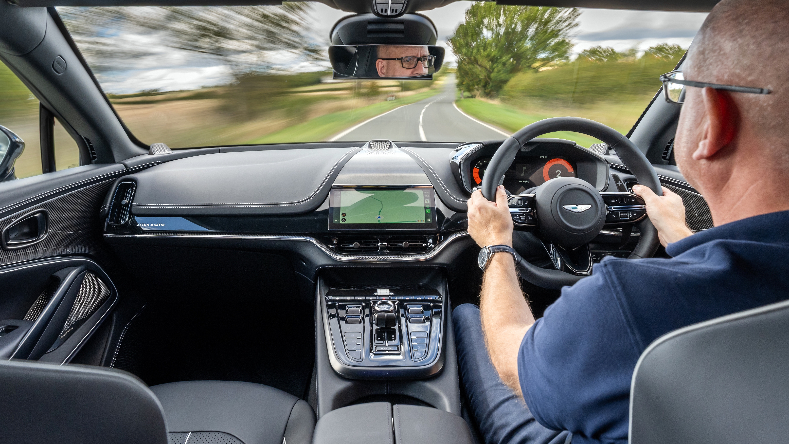 Aston Martin DBX S driving