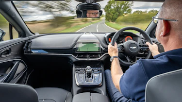 Aston Martin DBX S driving