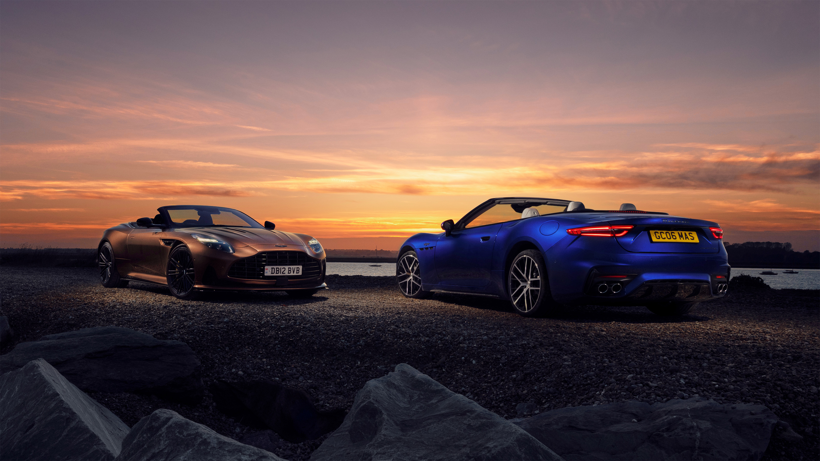 Aston Martin DB12 Volante v Maserati GranCabrio