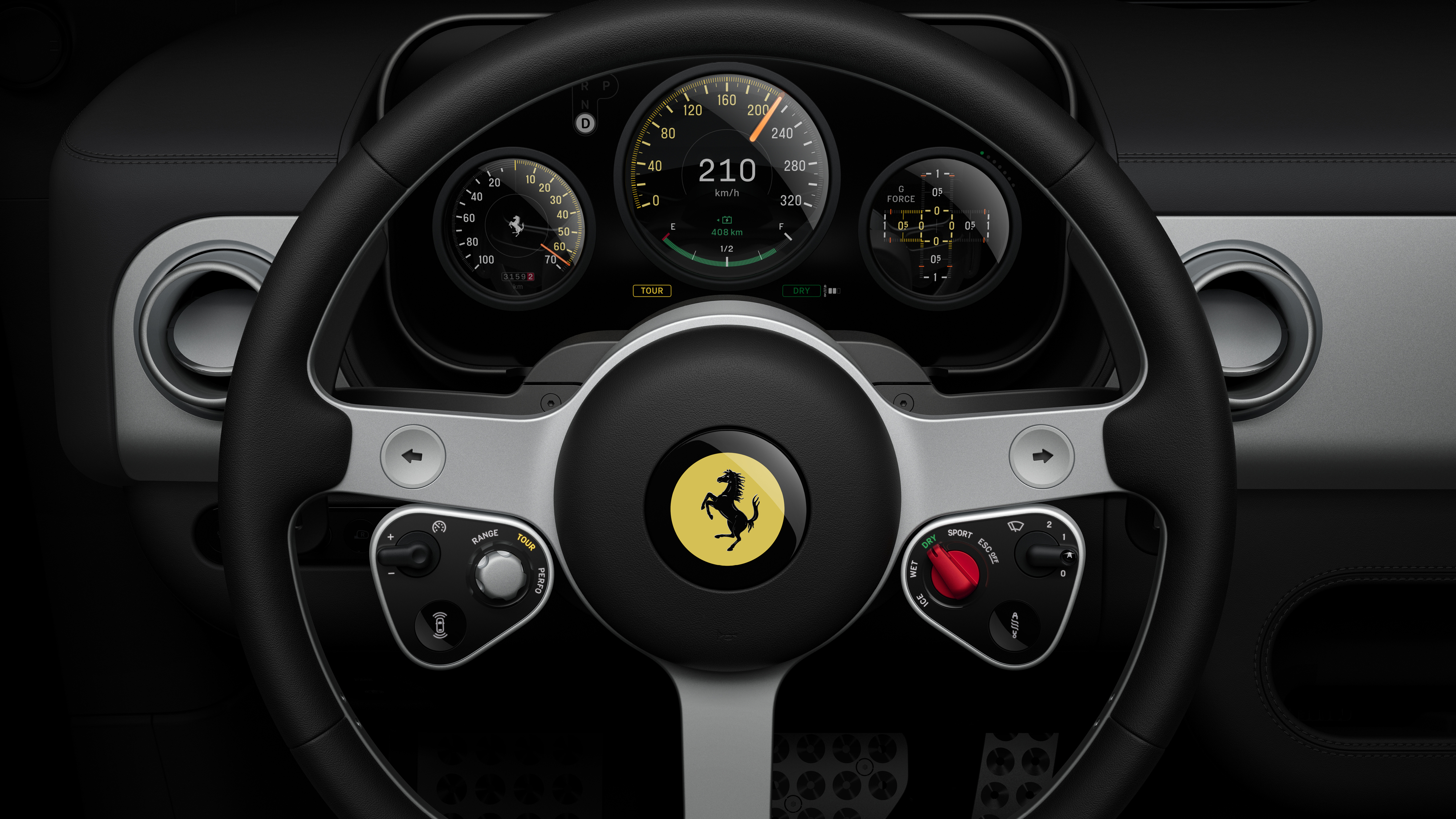 Ferrari Luce interior