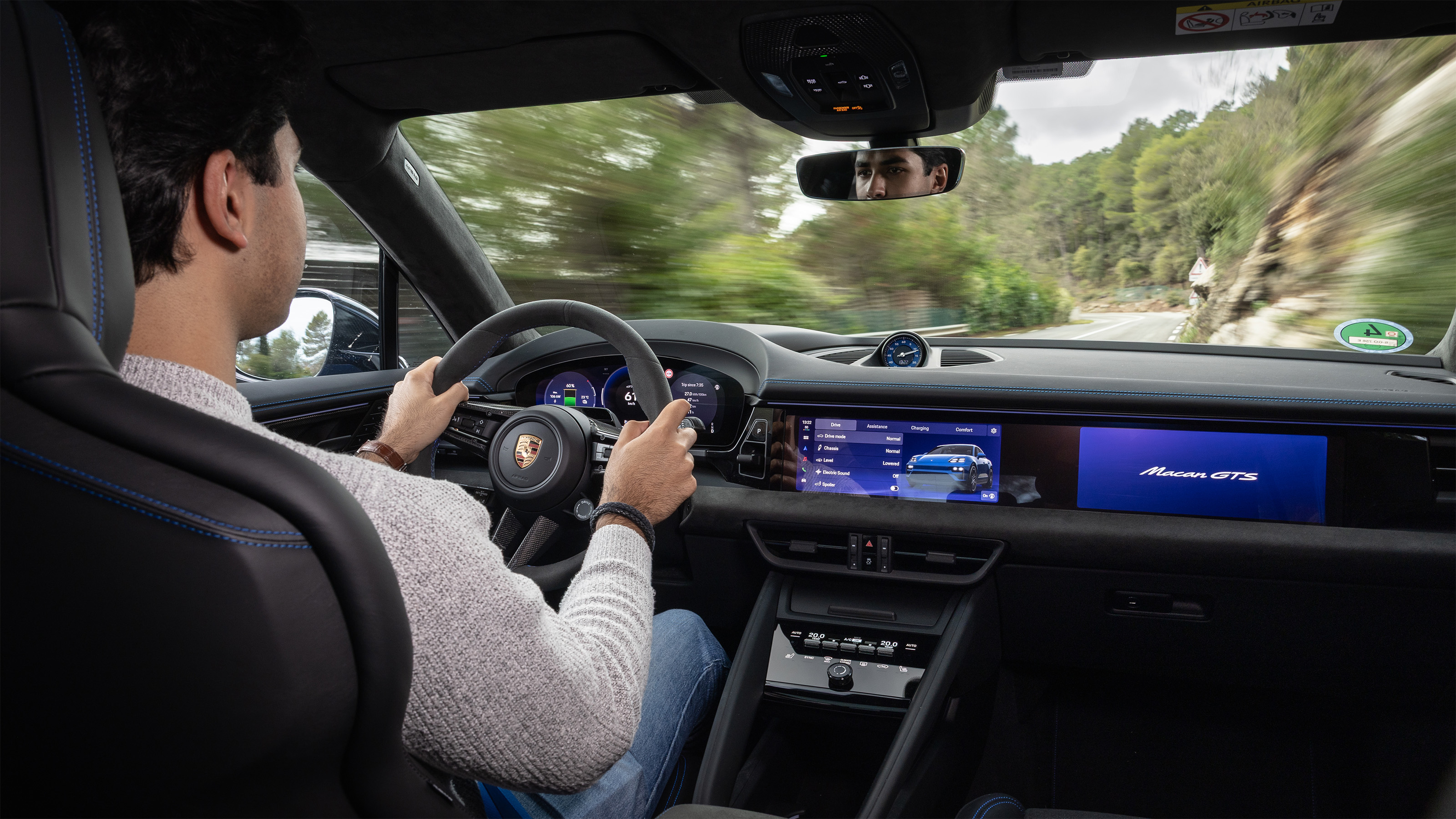Porsche Macan GTS Electric – in car