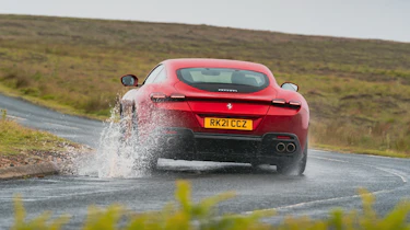 Ferrari Roma rear driving