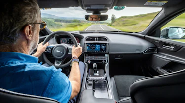 Jaguar XE SV Project 8 interior driving