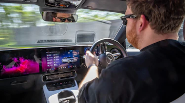 Mercedes-Benz CLA Shooting Brake interior driving