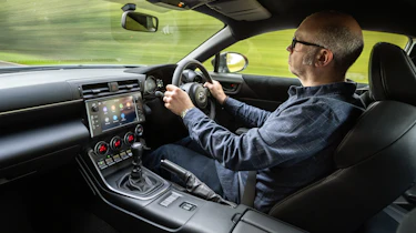 Toyota GR86 interior driving