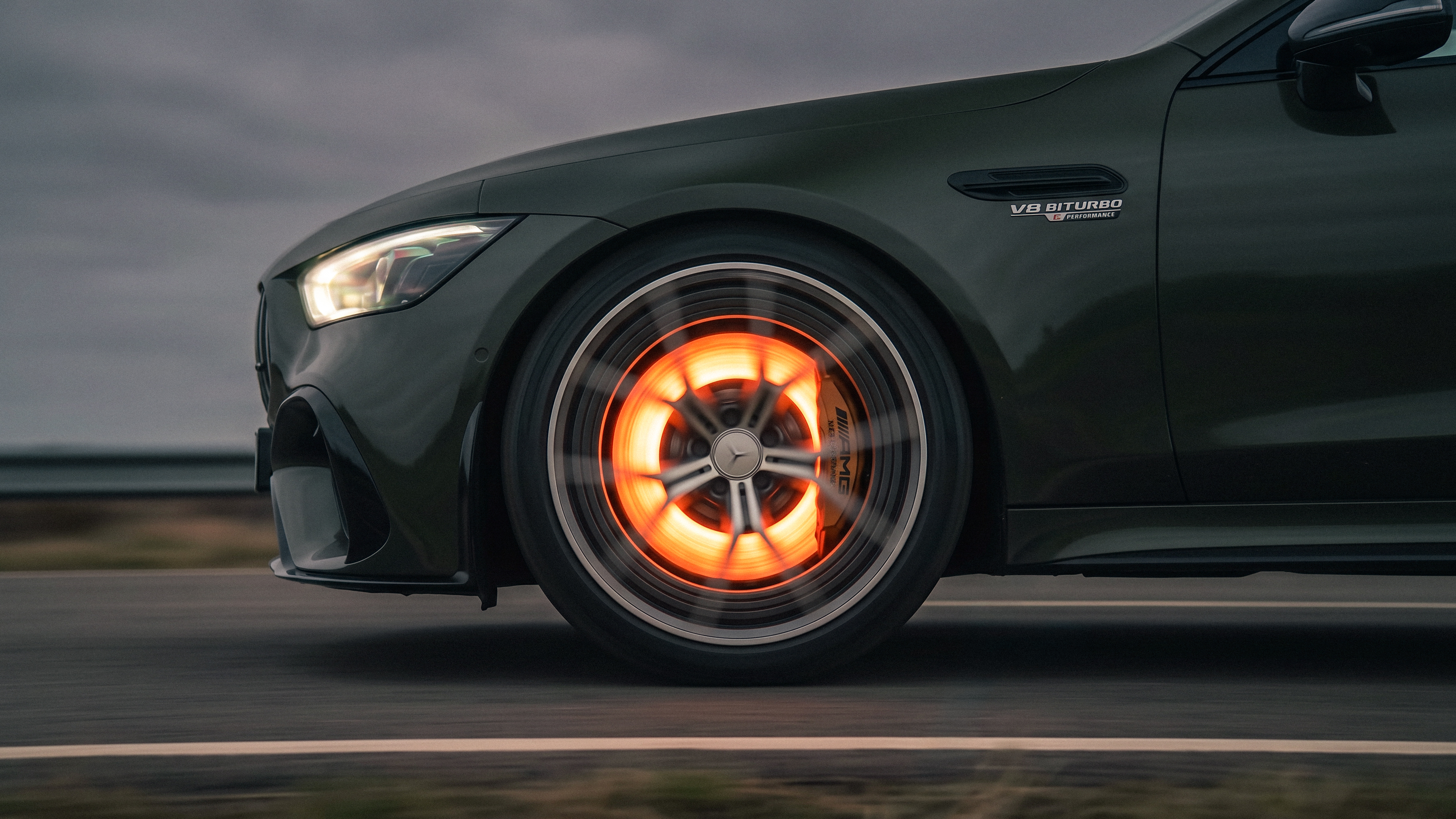 Glowing brake discs