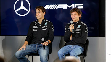George Russell and Kimi Antonelli