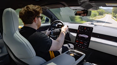 Polestar 5 interior driving