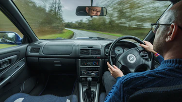Subaru Impreza Turbo interior driving