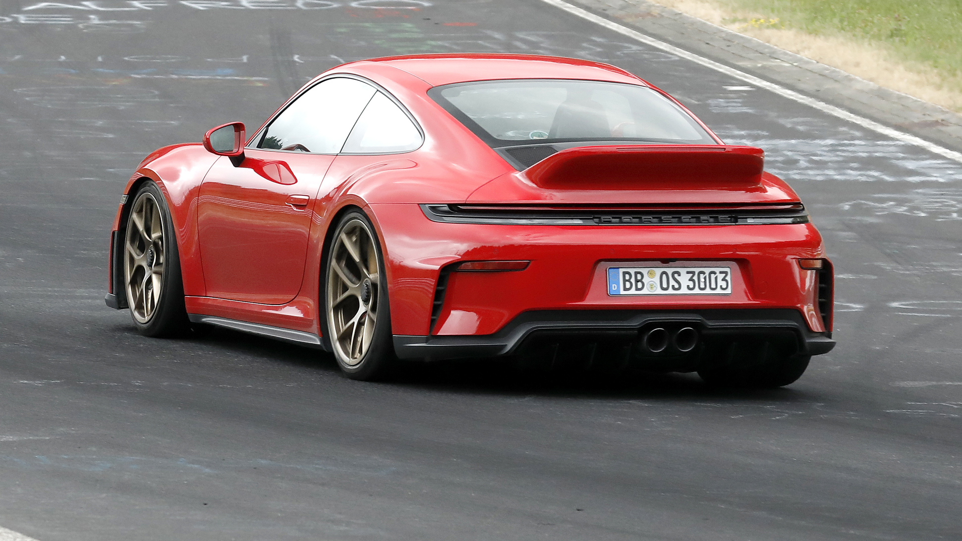 Porsche 911 GT3 Ducktail spies