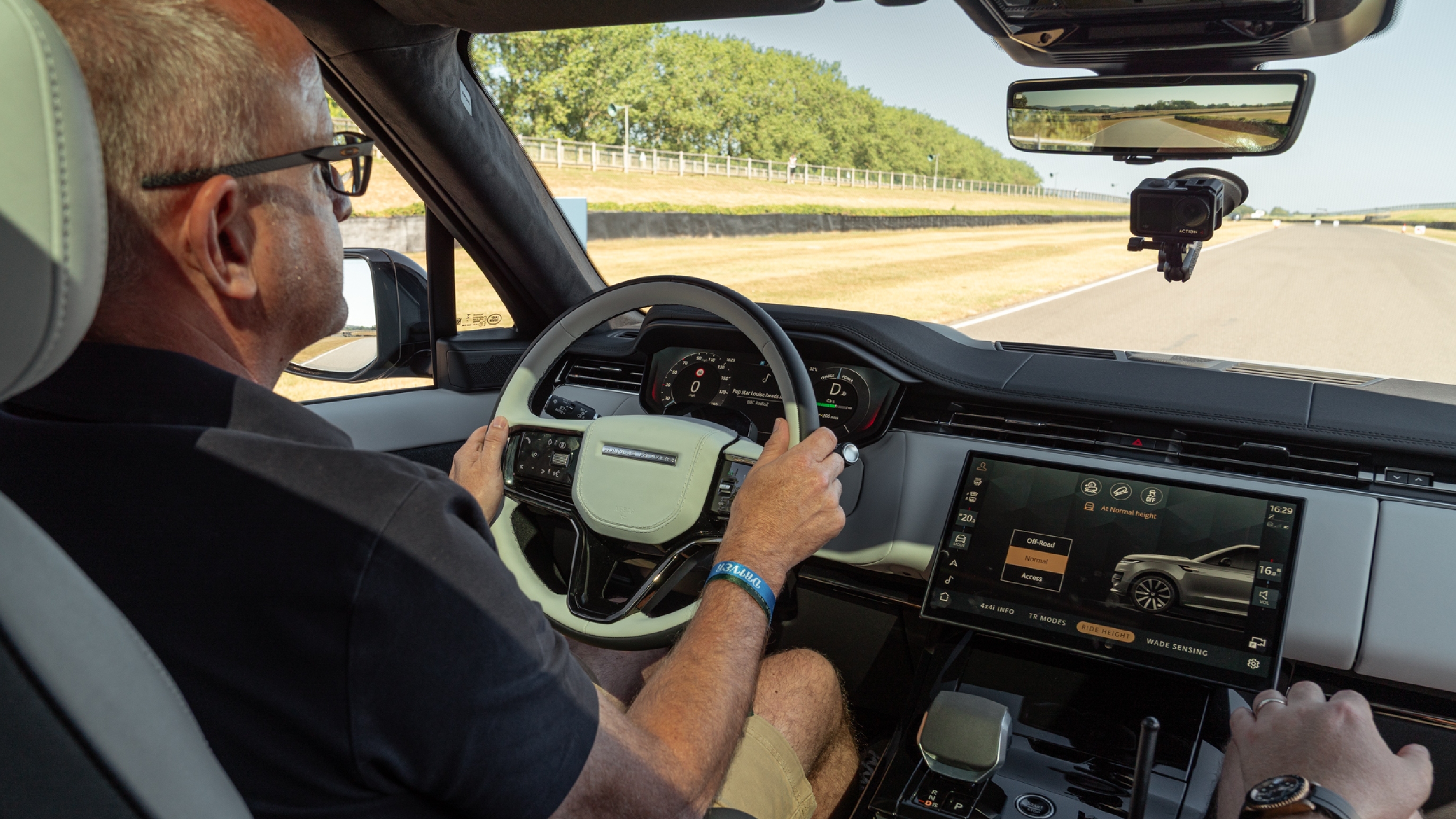 Range Rover Sport electric interior driving