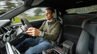 BMW M4 CSL interior driving