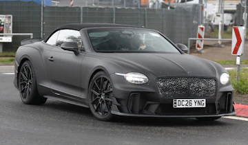 Bentley Supersports convertible spy shot