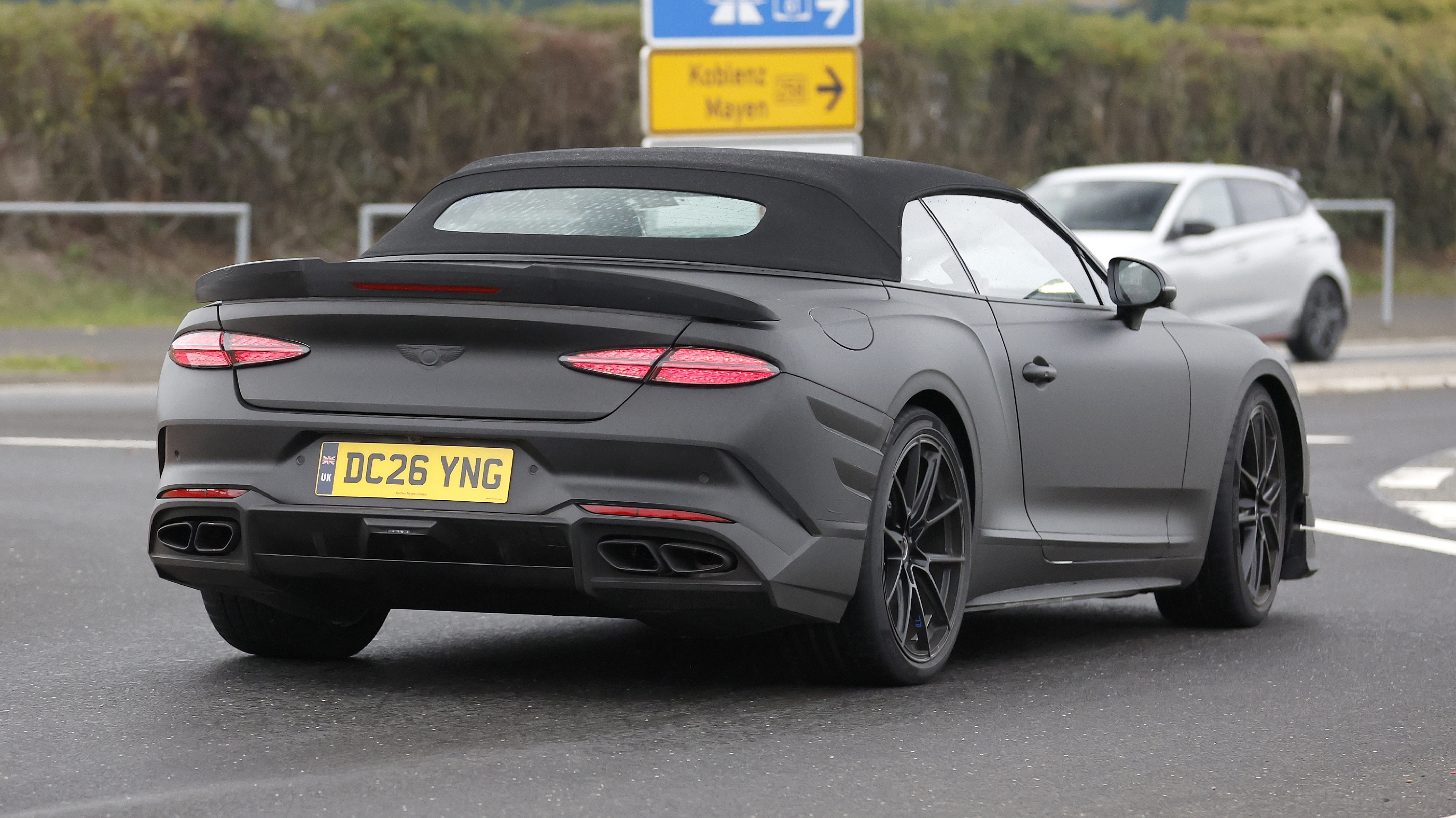Bentley Supersports convertible spy shot