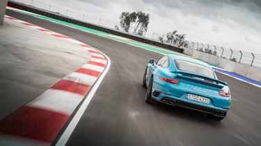 991.2 Porsche 911 Turbo S - rear driving shot 3