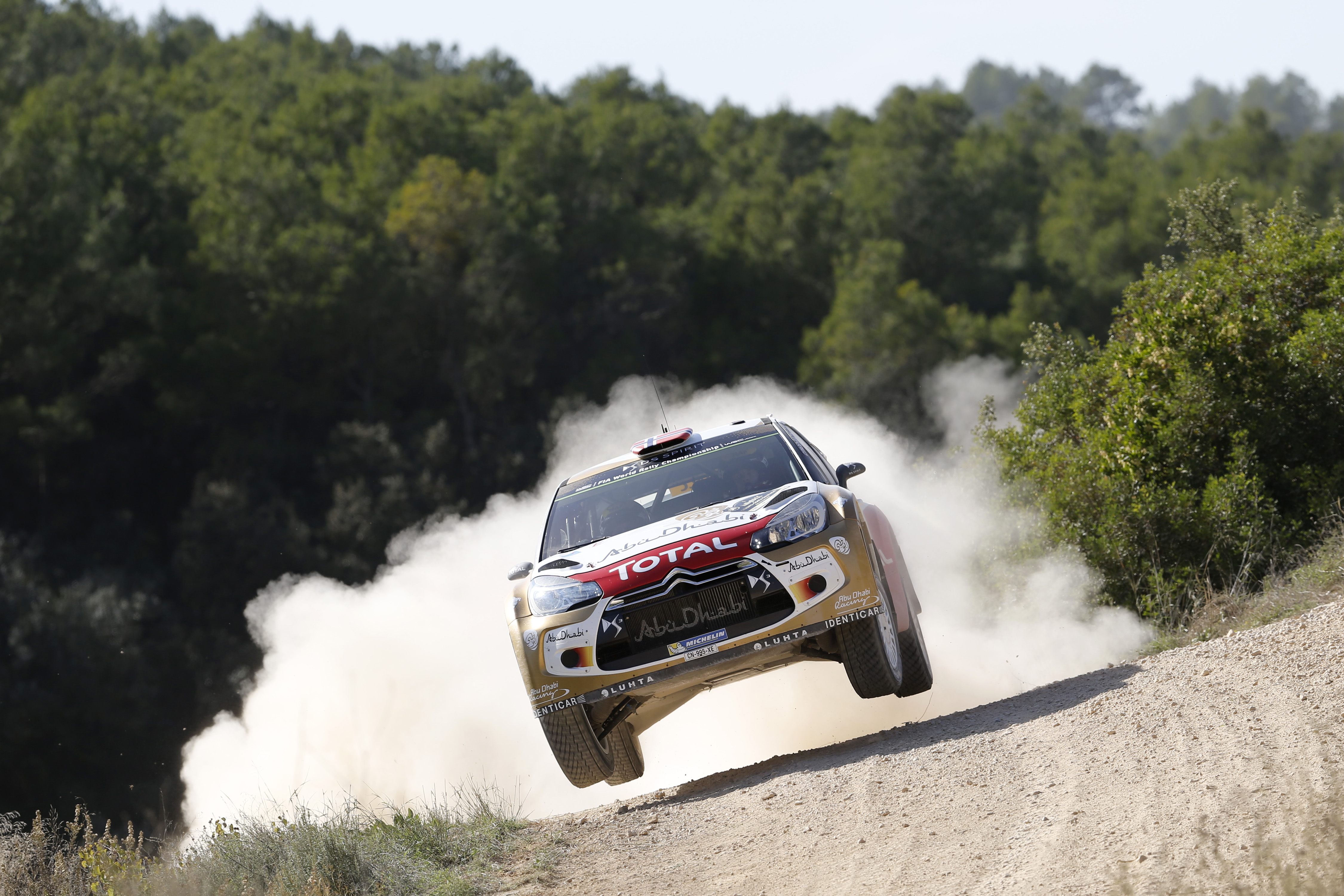 WRC Spain Ostberg flying