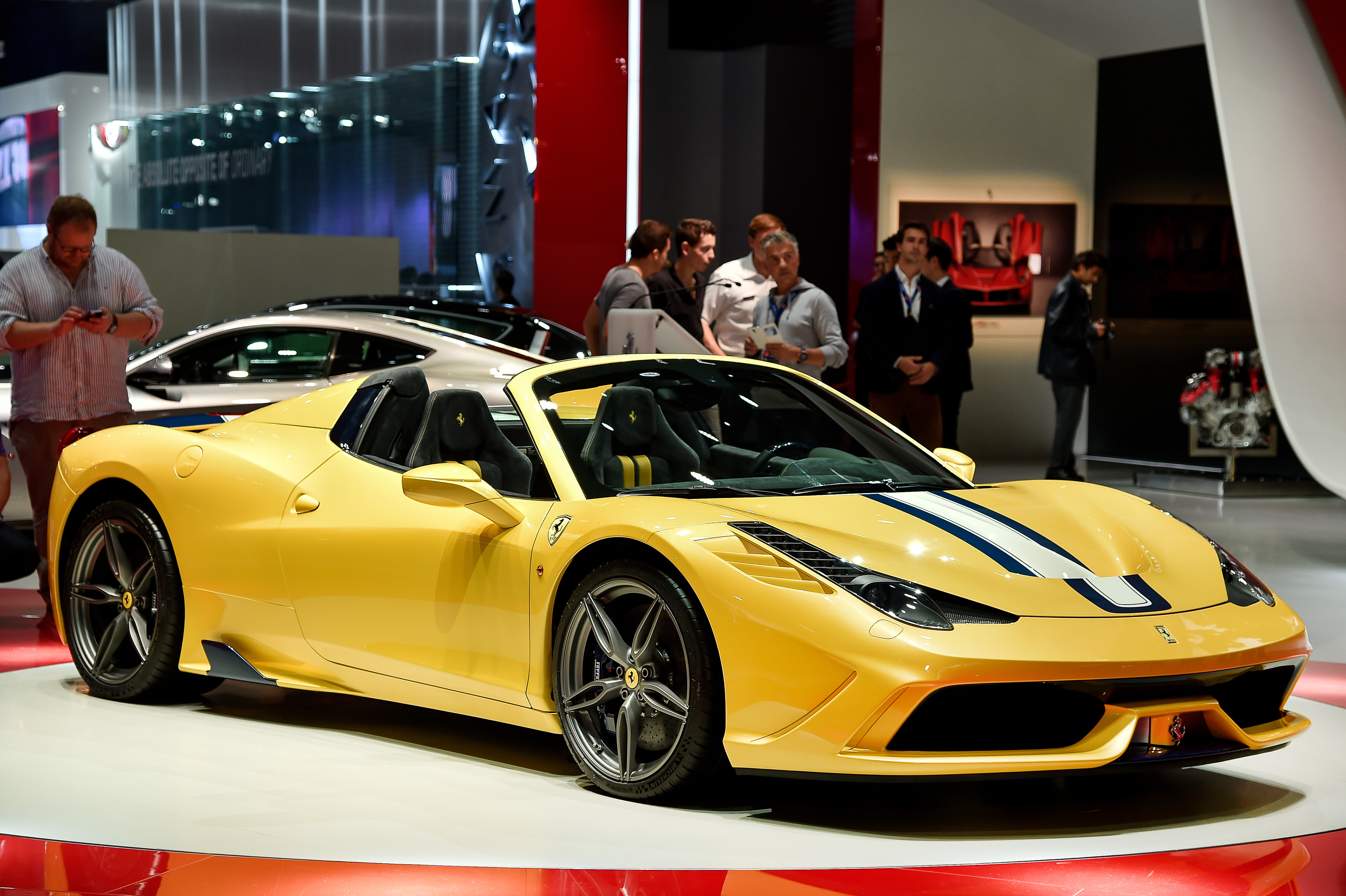 Ferrari 458 Speciale Aperta at the Paris motor show