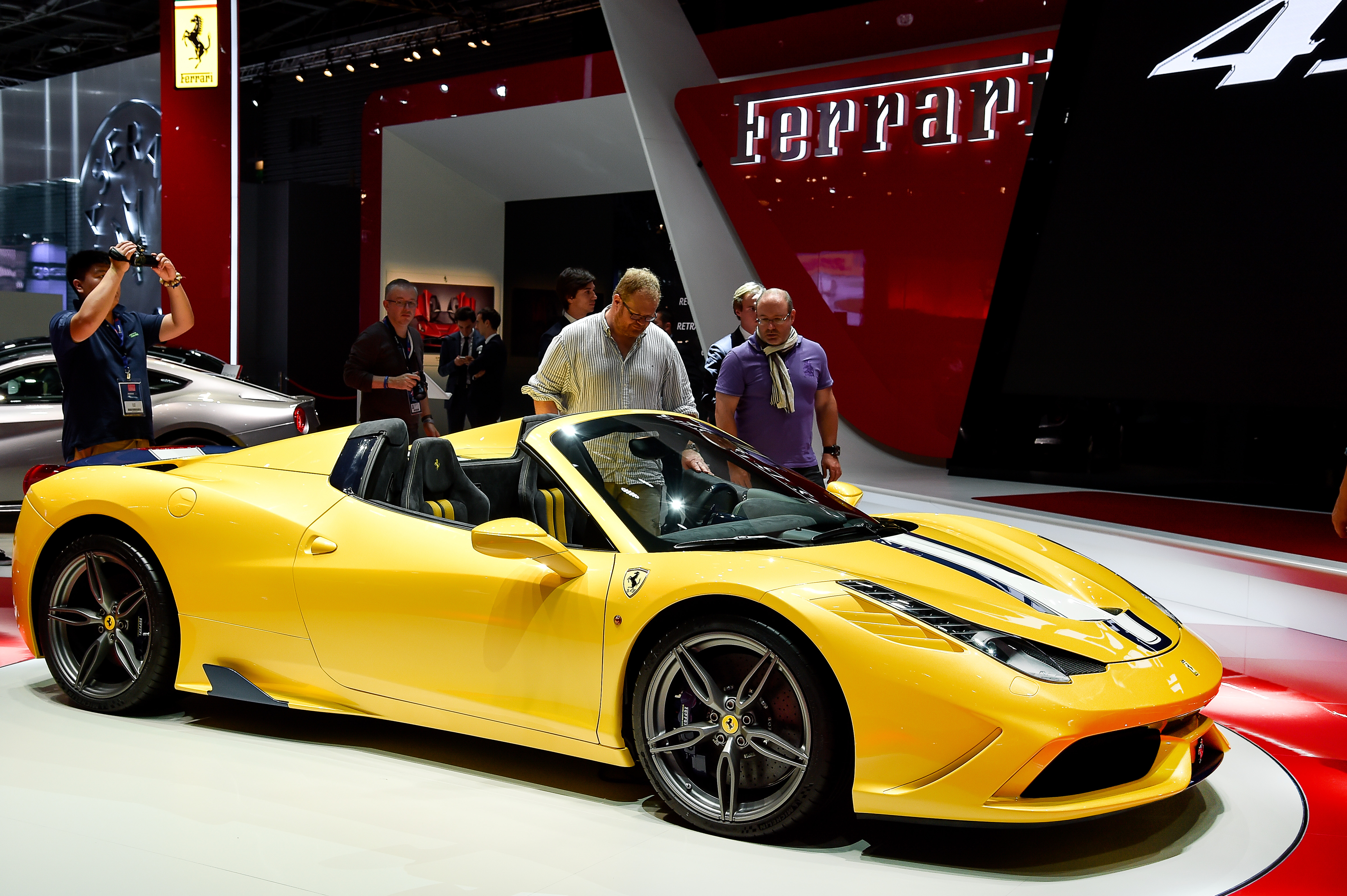 Ferrari 458 Speciale Aperta at the Paris motor show