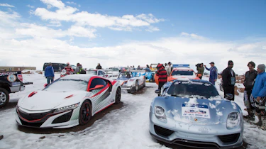Snow covered cars