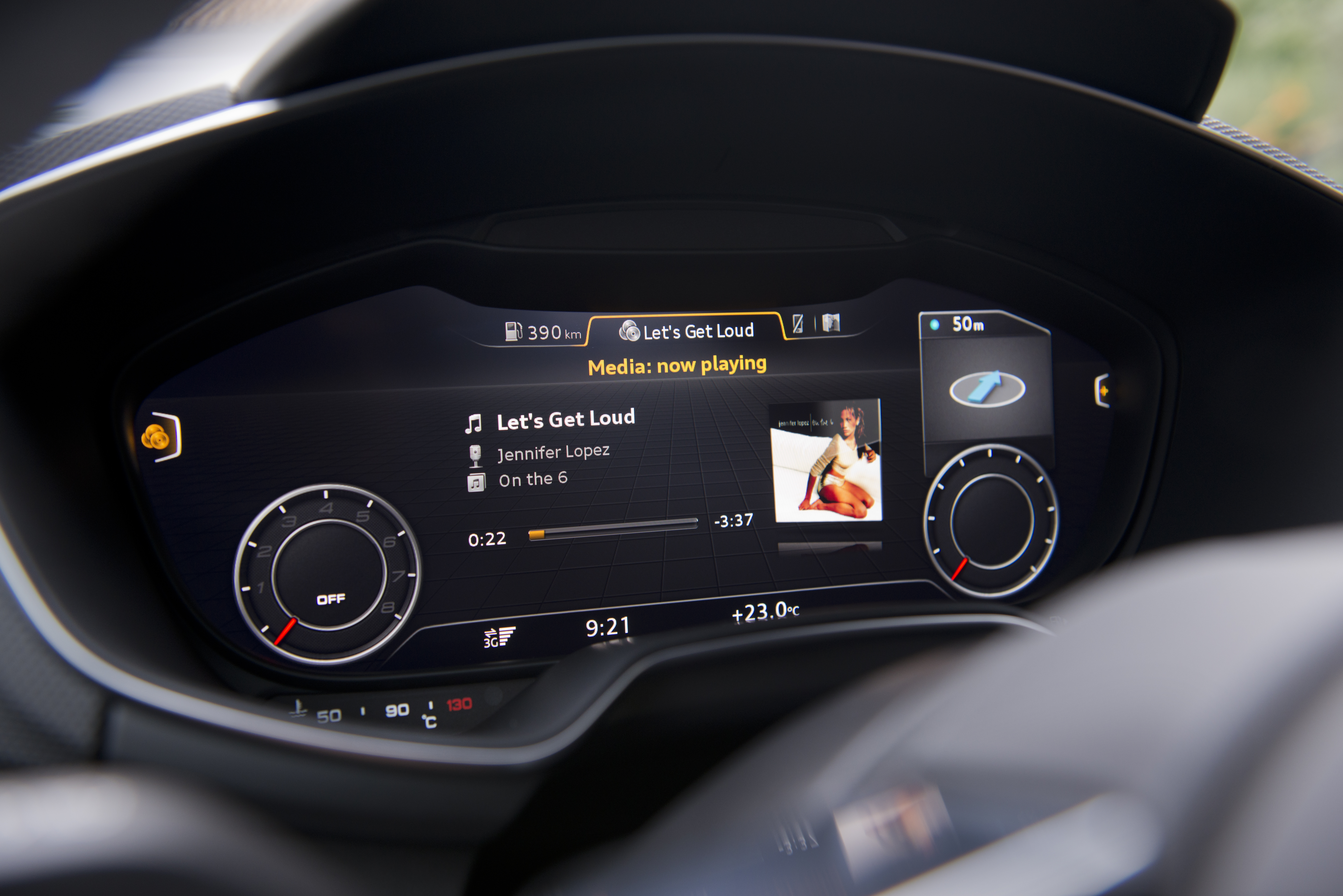 Audi TT S instrument cluster, digital dash