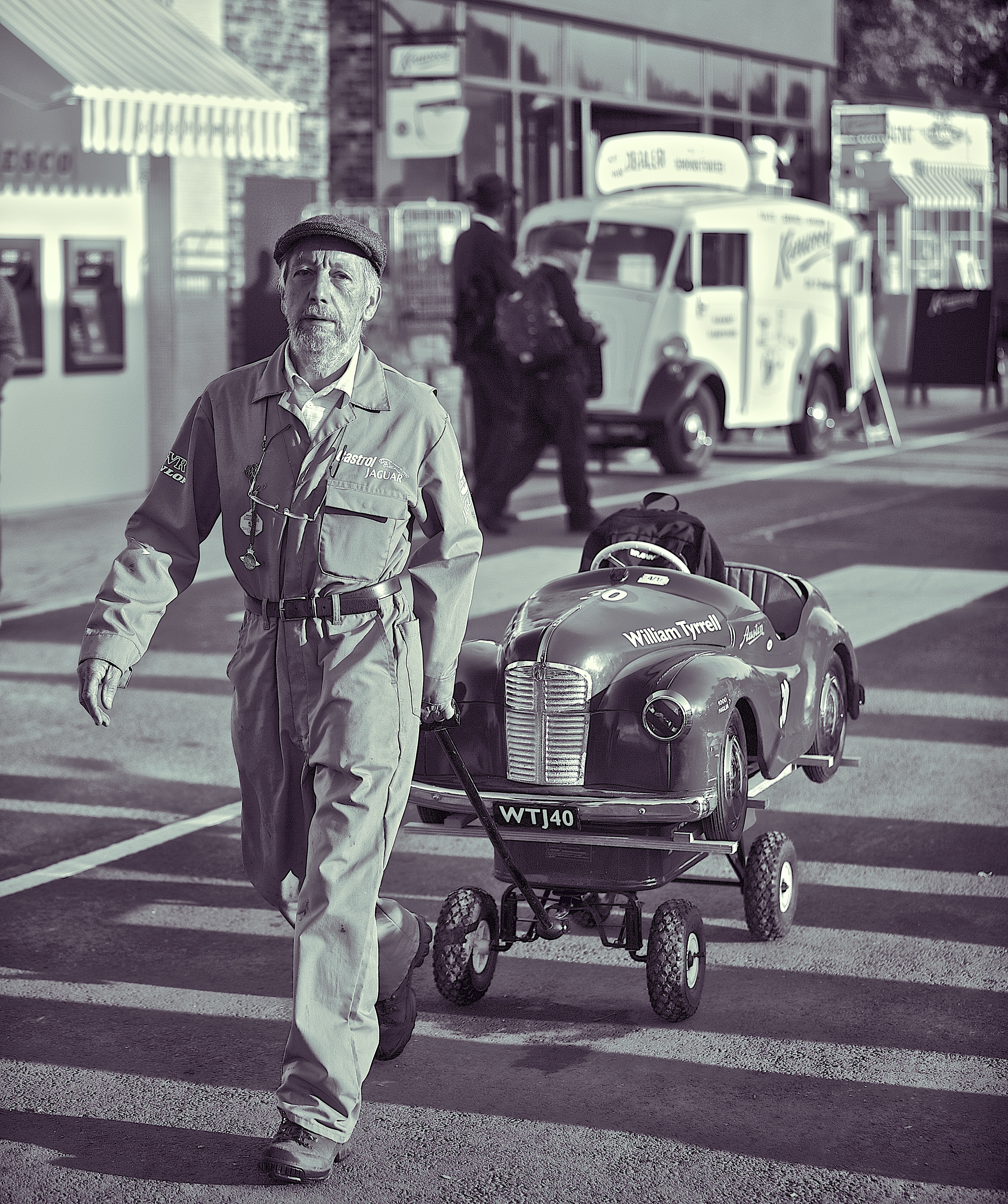 Pedal car mechanic by Rob Overy (@robertovery)