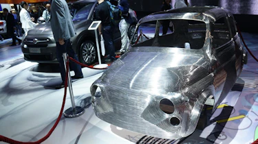 Fiat 500 sculpture: Paris motor show 2014