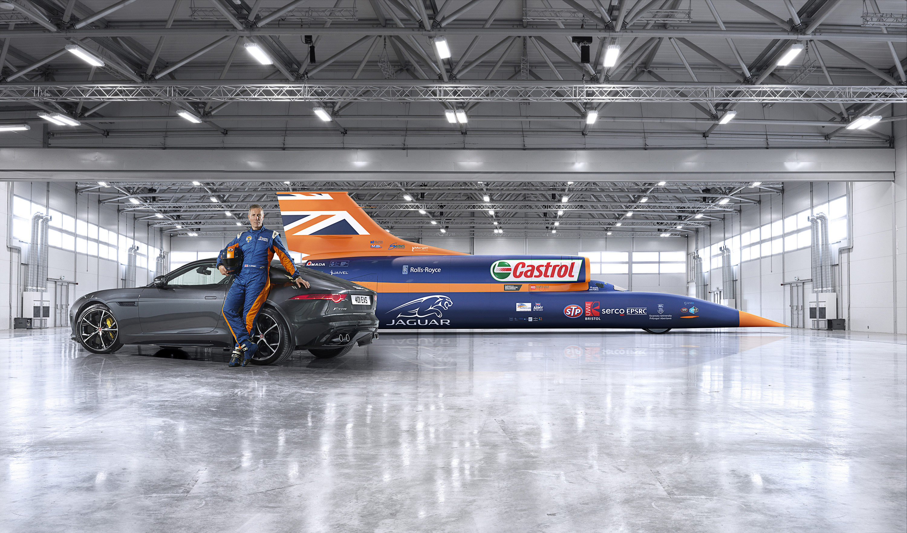 Jaguar F-type R AWD and Bloodhound SSC