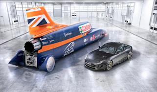 Jaguar F-type R AWD and Bloodhound SSC