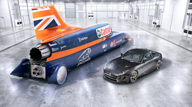 Jaguar F-type R AWD and Bloodhound SSC