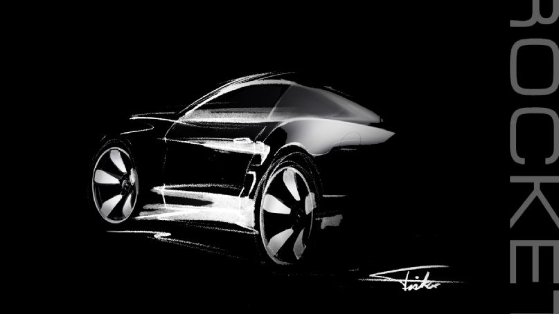 Galpin Fisker Rocket sketch