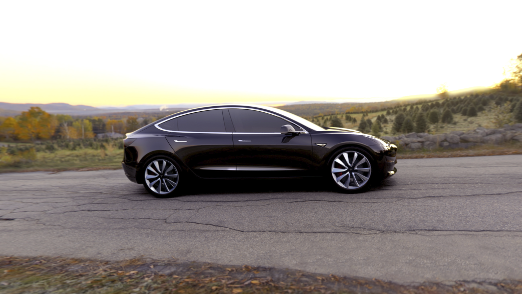 Tesla Model 3 black