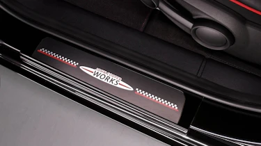 Mini Countryman John Cooper Works kick plate badge