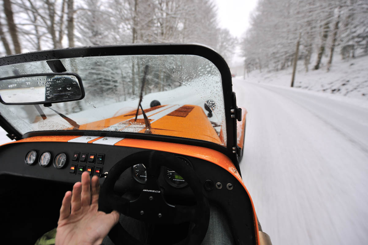 Caterham Supersport snow road trip