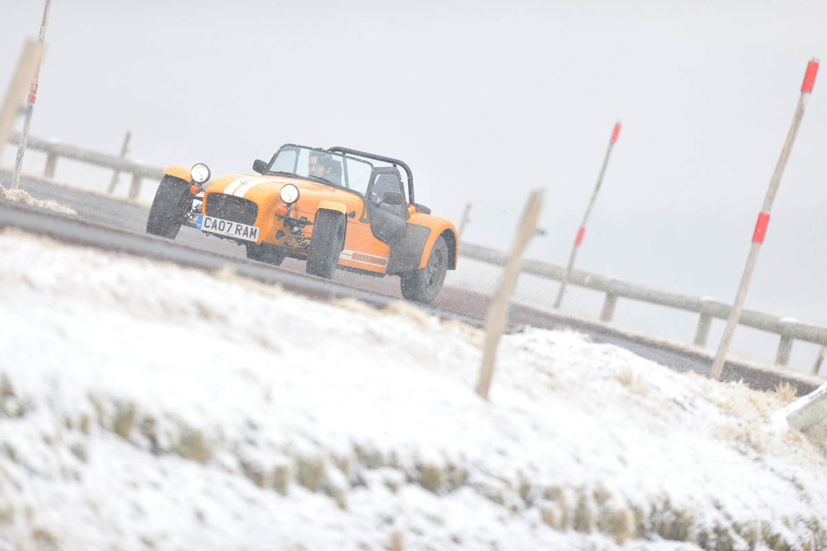 Caterham Supersport snow road trip