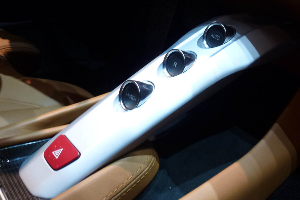 Ferrari F12 Berlinetta gear selector