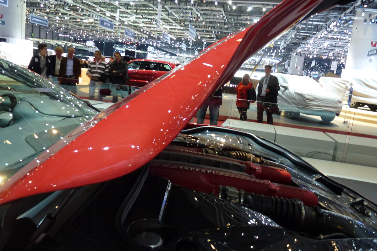 Ferrari F12 Berlinetta sculptured bonnet