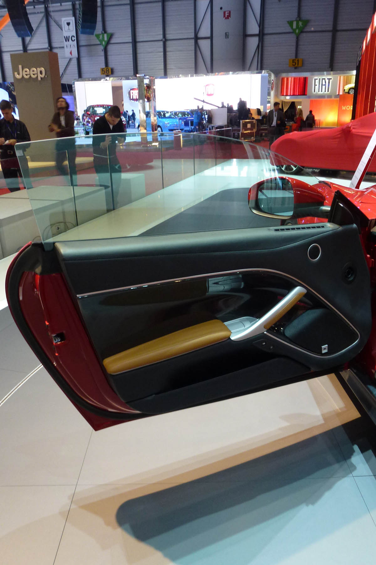 Ferrari F12 Berlinetta inside door