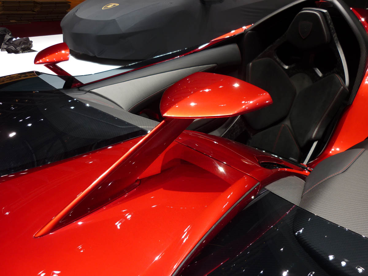 Lamborghini Aventador J rear-view mirror