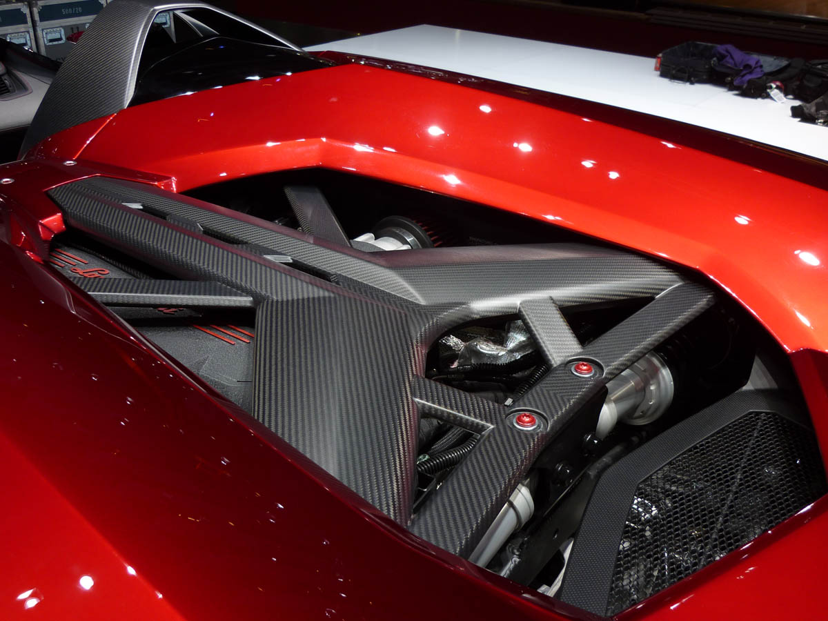Lamborghini Aventador J engine cover
