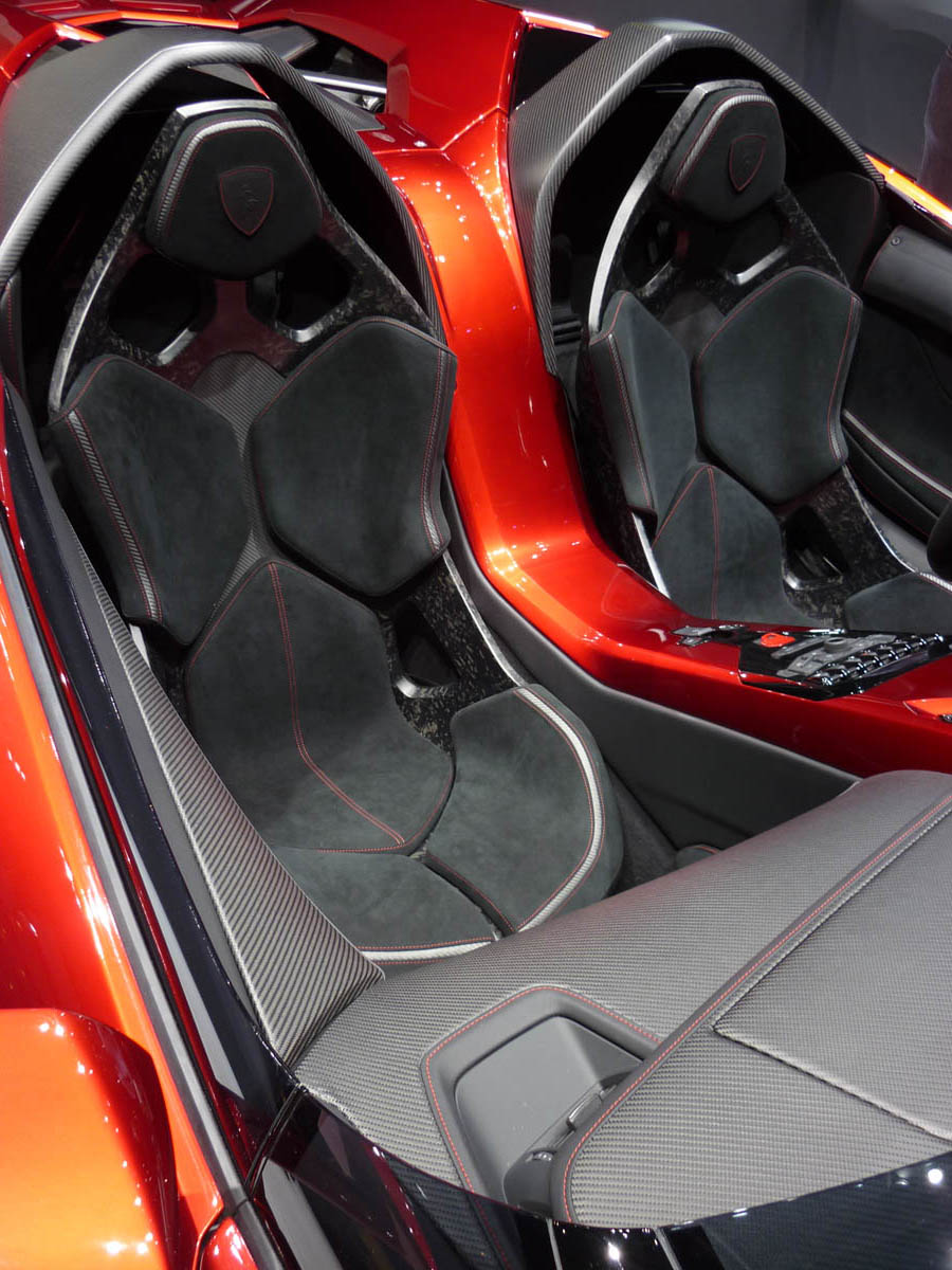 Lamborghini Aventador J carbonskin seats