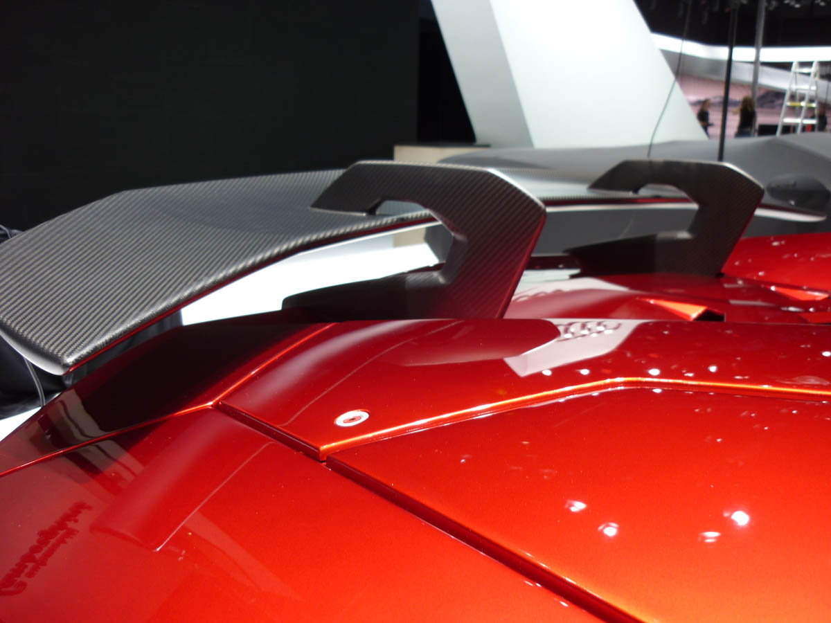 Lamborghini Aventador J rear spoiler