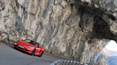 Porsche Boxster S in the mountains